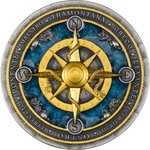 Monnaie COMPASS ROSE 2 Oz Argent 5$ Niue 2026 (PRÉCOMMANDE)