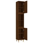 vidaXL Armoire de bain chêne marron 30x30x190 cm bois d'ingénierie