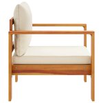 vidaXL Chaise de jardin avec coussins bois massif d'acacia