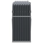 vidaXL Porte-bûches anthracite 180x45x100 cm acier galvanisé