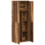 vidaXL Highboard Bois Vieilli 70x35x180 cm Bois aggloméré