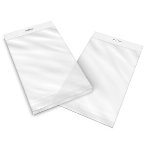 Lot de 100 280x190 mm sachet transparent cellophane avec dispositif d'accrochage en rayon - 100