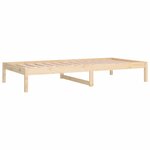 vidaXL Lit de jour sans matelas 80x200 cm bois de pin massif