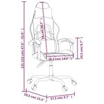 vidaXL Chaise de jeu Noir Similicuir