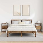 vidaXL Cabinet de chevet avec tiroir 2 Pièces Bois ancien 40 x 42 x 56 cm