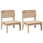 vidaXL Chaises de jardin lot de 2 60x52 5x72 cm bois massif de pin