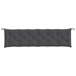 vidaXL Coussin de banc de jardin anthracite mélangé 200x50x7 cm tissu