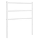 vidaXL Tête de lit de remplacement métal blanc 75 cm