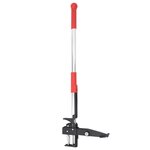 vidaXL Désherbant rouge et argenté 99 5 cm aluminium anodisé