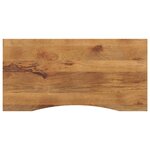 vidaXL Dessus de bureau avec courbe 120x50x2 5 cm manguier massif brut