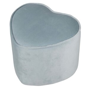 Roba pouf en forme de cœur pour enfants ciel bleu clair