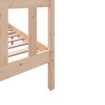 vidaXL Cadre de lit Bois de pin massif 140x200 cm