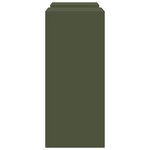 vidaXL Supports pour plantes 2 Pièces Vert olive 24 x 24 x 55 cm Acier