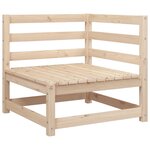 vidaXL Salon de jardin 8 Pièces bois de pin massif
