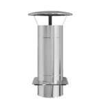 vidaXL Extension de Conduit Argent 35 x 35 x 65 cm Acier inoxydable