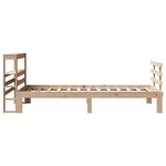 vidaXL Cadre de lit avec tête de lit sans matelas 90x200 cm
