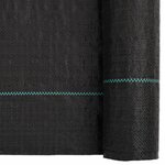 vidaXL Membrane anti-mauvaises herbes noir 1x50 m PP