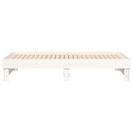 vidaXL Lit coulissant sans matelas blanc 2x(90x190) cm