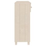 vidaXL Table console HAMAR Marron miel 90x35x90 cm Bois massif de pin