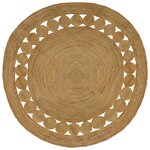vidaXL Tapis de surface Naturel Ø 240 cm Jute