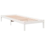 vidaXL Cadre de lit extra long sans matelas 100x210 cm bois massif pin