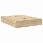vidaXL Lit avec rangement chêne sonoma 140x190 cm