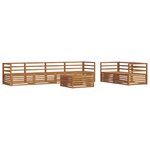 vidaXL Ensemble de canapés d'extérieur 7 pc Naturel