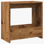 vidaXL Table d'appoint vieux bois 50x26x50 cm bois d'ingénierie