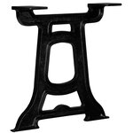 vidaXL Pied de table basse 2 Pièces Cadre en Y Fonte