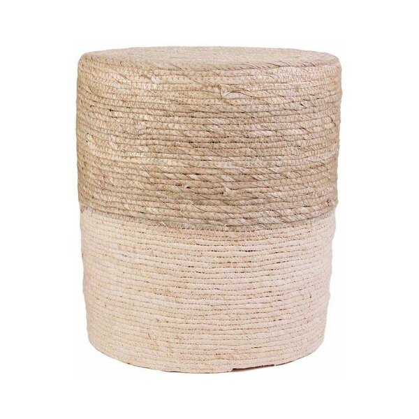 Pouf jonc de mer blue lagoon