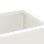 vidaXL Porte-parapluie blanc  28x12x41 cm  en acier
