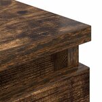 vidaXL Meuble TV chêne fumé 60x35x54 cm bois d'ingénierie