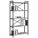 vidaXL Étagère Sonoma gris 80 x 30 x 155 cm Bois d'ingénierie