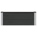 vidaXL Jardinière surélevée Noir 100 x 30 x 36 cm WPC et Aluminium