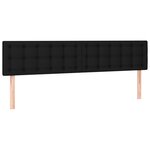 vidaXL Sommier à lattes de lit avec matelas Noir 160x200 cm Tissu