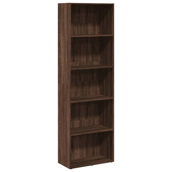 vidaXL Bibliothèque chêne marron 60x30x189 cm bois d'ingénierie