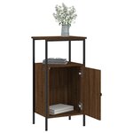 vidaXL Tables de chevet 2 Pièces chêne marron 41x31x80 cm bois ingénierie