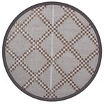 vidaXL Tapis d'extérieur ARAKIL marron Ø200 cm PP