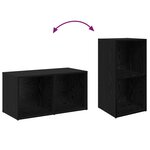 vidaXL Ensemble meuble TV 2 Pièces Chêne noir Bois d'ingénierie