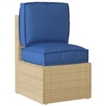 vidaXL Set de coussins en palette de 2 pièces bleu royal en tissu Oxford