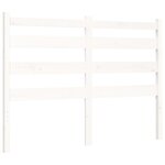 vidaXL Cadre de lit avec tête de lit blanc 140x190 cm bois massif