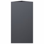 vidaXL Jardinières 2 Pièces anthracite triangulaire 40x34 5x70 cm acier