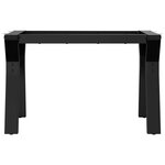 vidaXL Pieds de table basse cadre en Y 60x40x38 cm acier