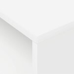 vidaXL Table d'appoint Blanc 40 5 x 40 x 45 cm Bois d'ingénierie