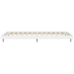 vidaXL Cadre de lit blanc 90x190 cm bois d'ingénierie