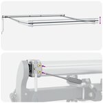 vidaXL Auvent Anthracite 4 × 3 5 m Métal