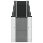 vidaXL Jardinière surélevée Gris 200 x 30 x 36 cm WPC et Aluminium