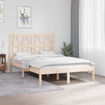 vidaXL Cadre de lit sans matelas bois massif