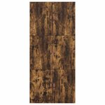 vidaXL Cadre de lit de rangement en chêne fumé 80x200 cm