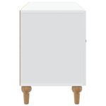 vidaXL Meuble TV Blanc 99 x 34 5 x 50 cm Bois d'ingénierie